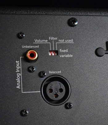 Panel wejść/wyjść, oraz przełączniki DIP